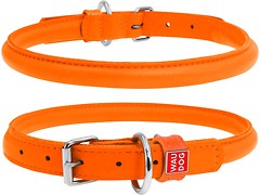 Фото Collar Классический Waudog Glamour 33-41 см / 10 мм оранжевый (35054)