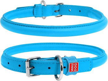 Фото Collar Классический Waudog Glamour 39-47 см / 10 мм голубой (35062)