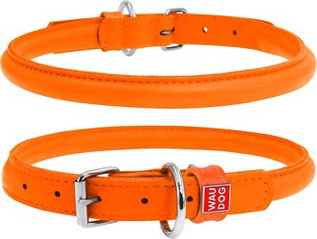 Фото Collar Классический Waudog Glamour 39-47 см / 10 мм оранжевый (35064)