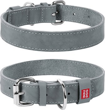 Фото Collar Классический Waudog Classic 30-39 см / 20 мм серый (021711)