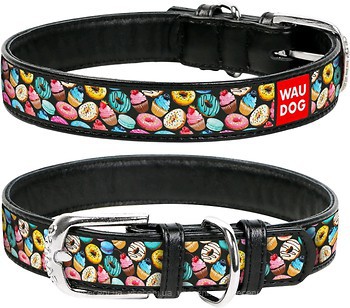 Фото Collar Классический Waudog Design 19-25 см / 12 мм черный (36861)