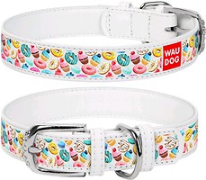 Фото Collar Классический Waudog Design 21-29 см / 12 мм белый (369115)