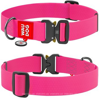 Фото Collar Классический Waudog Waterproof 43-70 см / 40 мм розовый (28017)