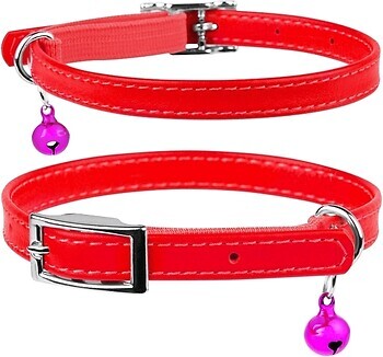 Фото Collar Классический Waudog Glamour 17-20 см / 9 мм красный (32753)