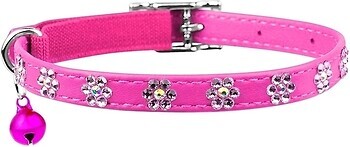 Фото Collar Классический Waudog Glamour 22-30 см / 9 мм розовый (32557)