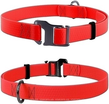 Фото Collar Классический Waudog Waterproof 35-70 см / 25 мм красный (27193)