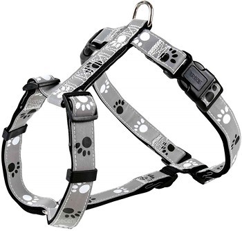 Фото Trixie Шлея Silver Reflect Harness XS-S 30-40 см / 15 мм black/silver/grey (12231)