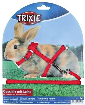 Фото Trixie Шлея с поводком Rabbit Harness with Leash 25-44 см / 8 мм (6150)