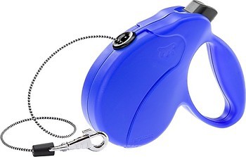 Фото Ferplast Поводок-рулетка тросовая Amigo Easy S 5 м / 15 кг синий
