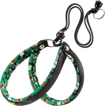 Фото Ferplast Шлея Agila Fantasy 3 42 см / 50 см / 15 мм green/black (75576431)