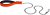 Фото Ferplast Поводок-цепочка Daytona GM25/100 1 м / 25 мм orange (75336039)