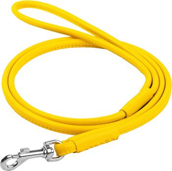Фото Collar Поводок классический Waudog Glamour 1.83 м / 4 мм желтый (34378)