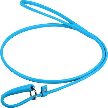 Фото Collar Поводок-ринговка Waudog Glamour 1.83 м / 8 мм голубой (34462)