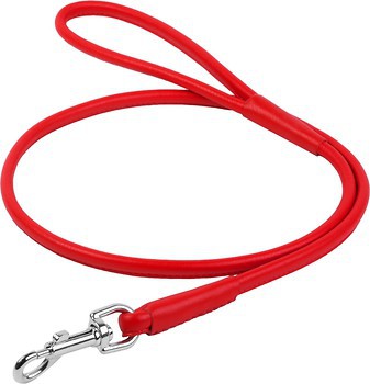 Фото Collar Поводок классический Waudog Glamour 1.22 м / 8 мм красный (33773)