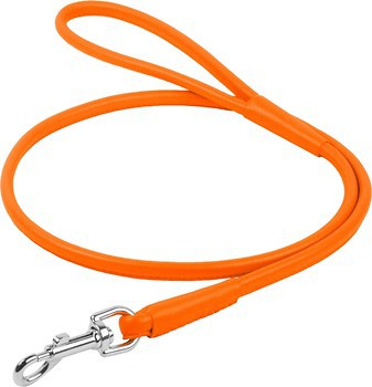 Фото Collar Поводок классический Waudog Glamour 1.22 м / 6 мм оранжевый (33804)