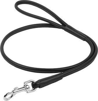 Фото Collar Поводок классический Waudog Glamour 1.22 м / 6 мм черный (33801)