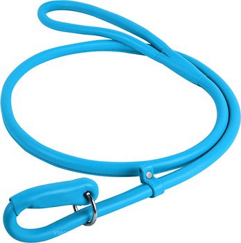 Фото Collar Поводок-ринговка Waudog Glamour 1.35 м / 13 мм голубой (33962)