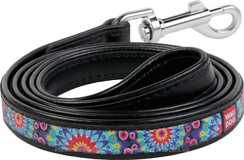 Фото Collar Поводок классический Waudog Printed 1.22 м / 25 мм черный (37921)