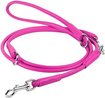 Фото Collar Поводок-перестежка Waudog Glamour 1.83 м / 10 мм розовый (33987)