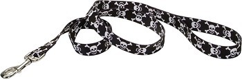 Фото Coastal Поводок классический Style 1.2 м / 25 мм black skulls (00964_SKZ04)