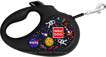 Фото Collar Поводок-рулетка ленточная Waudog Design L 5 м / 50 кг черный (8126-0047-01)
