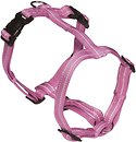Фото Croci Шлея Soft Reflective H-Harness 25-40 см / 10 мм pink