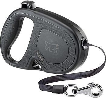 Фото Ferplast Поводок-рулетка ленточная Flippy One Tape M 5 м / 25 кг black (75093217)