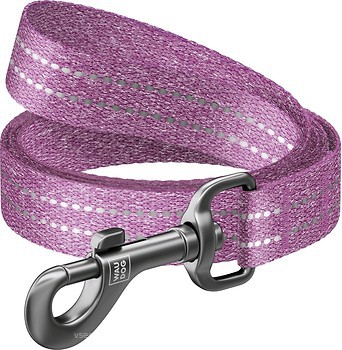 Фото Collar Поводок классический Waudog Re-cotton 1.5 м / 25 мм фиолетовый (40169)