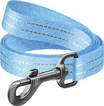 Фото Collar Поводок классический Waudog Re-cotton 1.5 м / 15 мм голубой (40122)