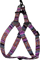 Фото BronzeDog Шлея Urban Этническая 45-60 см фиолетовая (71/1384/Т)
