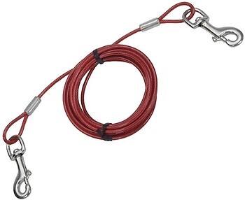 Фото Coastal Трос-привязь Titan Heavy Cable 6 м / 5 мм red (89061_HVY20)