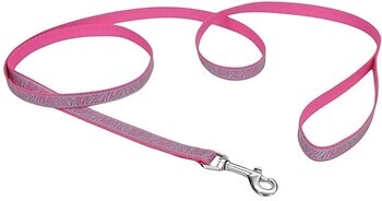Фото Coastal Поводок классический Lazer 1.2 м / 16 мм pink zebra (46434_PZA04)