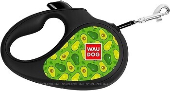 Фото Collar Поводок-рулетка ленточная Waudog Printed M 5 м / 25 кг авокадо (8125-0048-01)