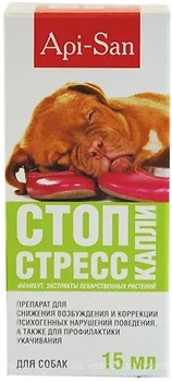 Фото Apicenna (Api-San) Успокаивающее средство для собак Стоп-стресс 15 мл