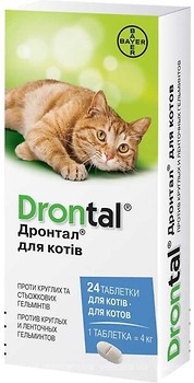 Фото Bayer Таблетки Дронтал (Drontal) 24 шт