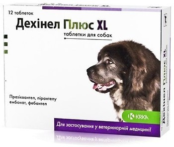 Фото KRKA Таблетки Дехинел Плюс XL (Dehinel Plus) 12 шт