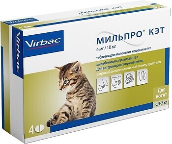 Фото Virbac Таблетки Мильпро (Milpro) 0.5-10 кг, 1 шт