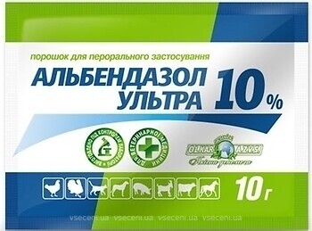 Фото O.L.KAR. Порошок Альбендазол Ультра 10% 50 г
