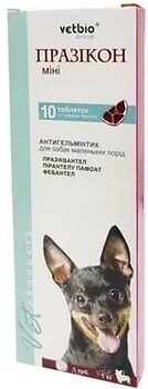 Фото Vetbio Таблетки Празикон Мини для собак 10 шт