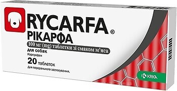 Фото KRKA Таблетки Рикарфа (Rycarfa) 100 мг, 1 шт