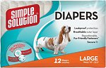 Фото Simple Solution Подгузники Disposable Diapers Large 45-57 см 12 шт. (SS10585)