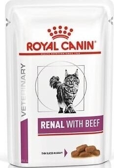 Фото Royal Canin Renal Feline With Beef 12x85 г