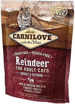 Фото Carnilove Reindeer For Adult Cats Energy&Outdoor 400 г