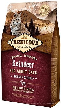 Фото Carnilove Reindeer For Adult Cats Energy&Outdoor 2 кг