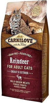 Фото Carnilove Reindeer For Adult Cats Energy&Outdoor 6 кг
