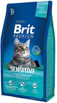 Фото Brit Premium Cat Sensitive 8 кг