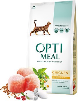 Фото Optimeal For Adult Cats Chicken 4 кг