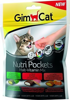 Фото GimCat Nutri Pockets Multi-Vitamin Mix 150 г (400693)