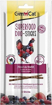 Фото GimCat Superfood Duo-Sticks Taste of Chicken & Forest Berries 3 шт. (420578)