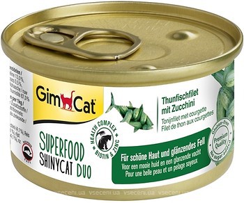 Фото GimCat Superfood ShinyCat Duo Tunafilet with Zucchini 70 г (414539)